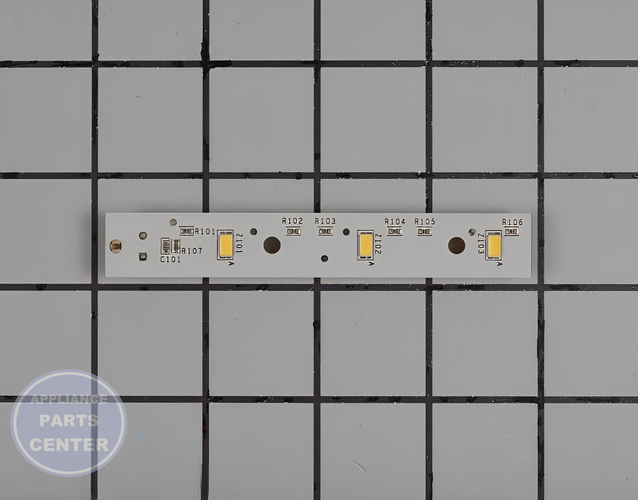 GE REFRIGERATOR LED LIGHT BOARD WR55X26671 - Main view showing bright illumination for GEN Refrigerator