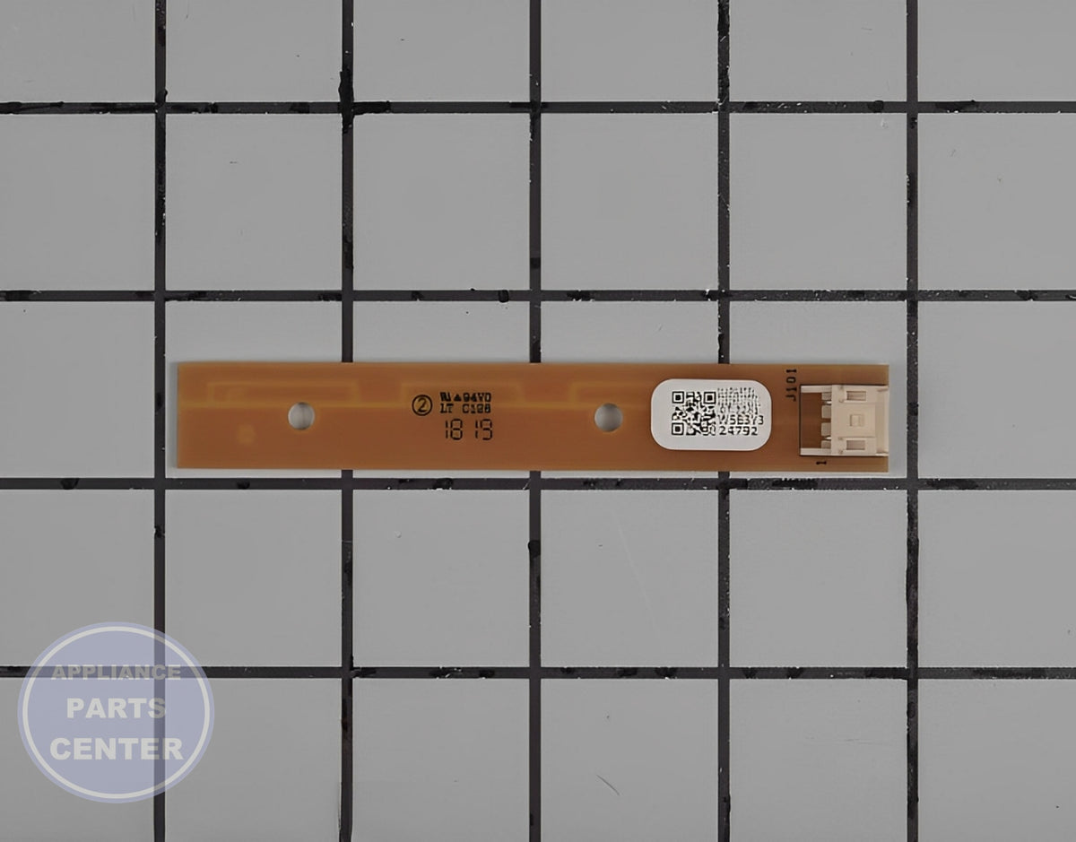 GE REFRIGERATOR LED LIGHT BOARD WR55X26671 - Detailed view of energy-efficient LED technology