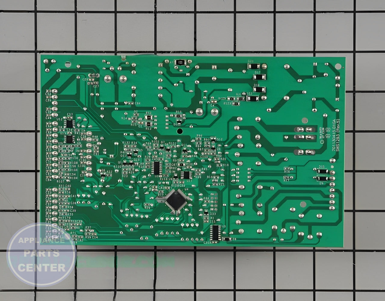 Main Control Board WR55X26827 - Detailed view of circuit board and timer specifications