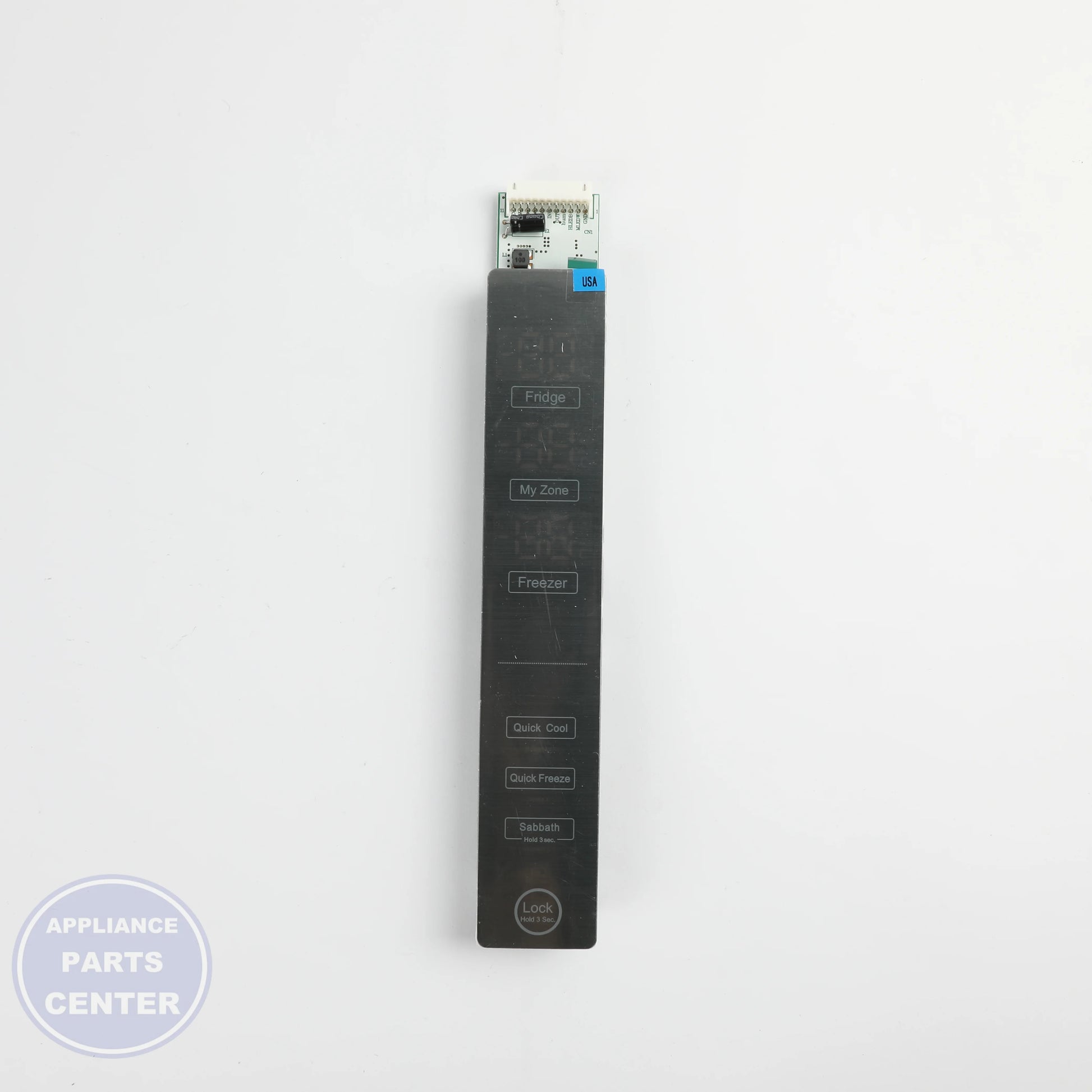 USER INTERFACE DISPLAY WR55X29736 - Side view with precise measurements