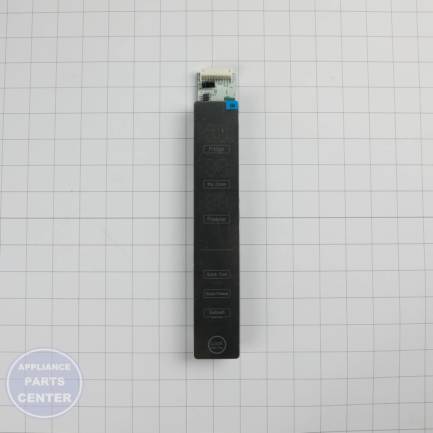 GEH USER INTERFACE DISPLAY WR55X29736 - Installation in GEH model showing key mounting points