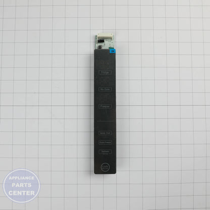 GEH USER INTERFACE DISPLAY WR55X29736 - Installation in GEH model showing key mounting points