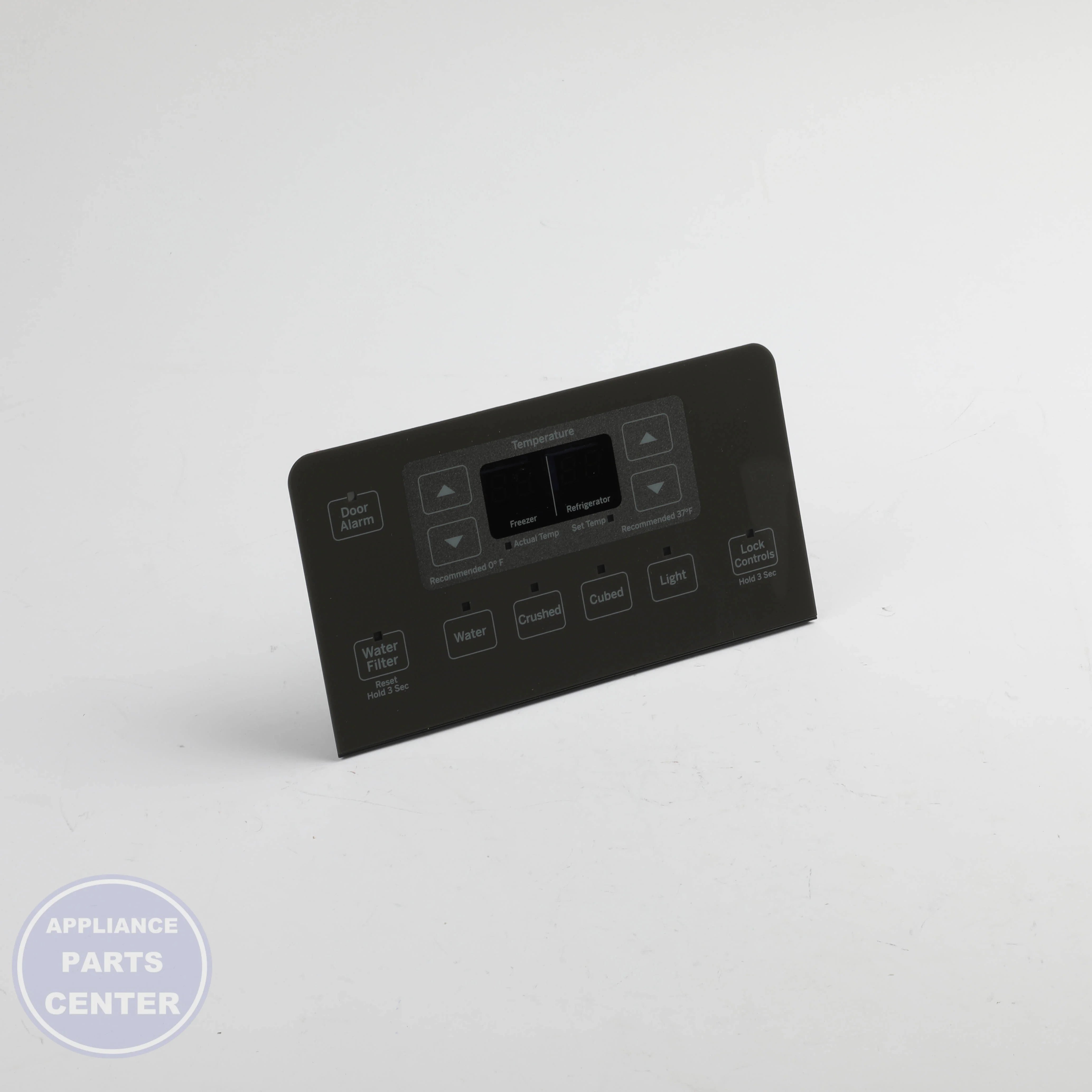 GEH DISPENSER INTERFACE & BOARD DORIAN GRAY WR55X30691 - Installation in GEH model showing key mounting points