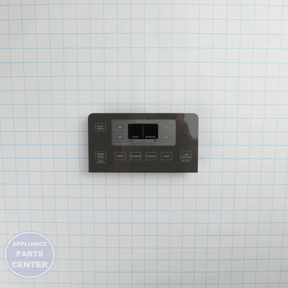 GEH DISPENSER INTERFACE & BOARD DORIAN GRAY WR55X30691 - Installation in GEH model showing key mounting points