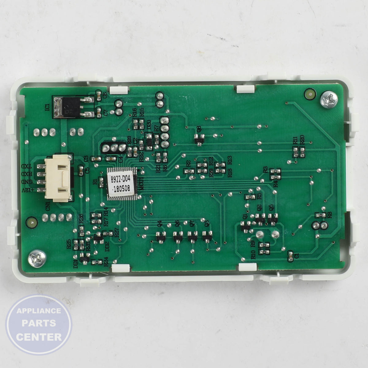 CONTROL PANEL & BOARD WR55X30693 - Side view with exact measurements