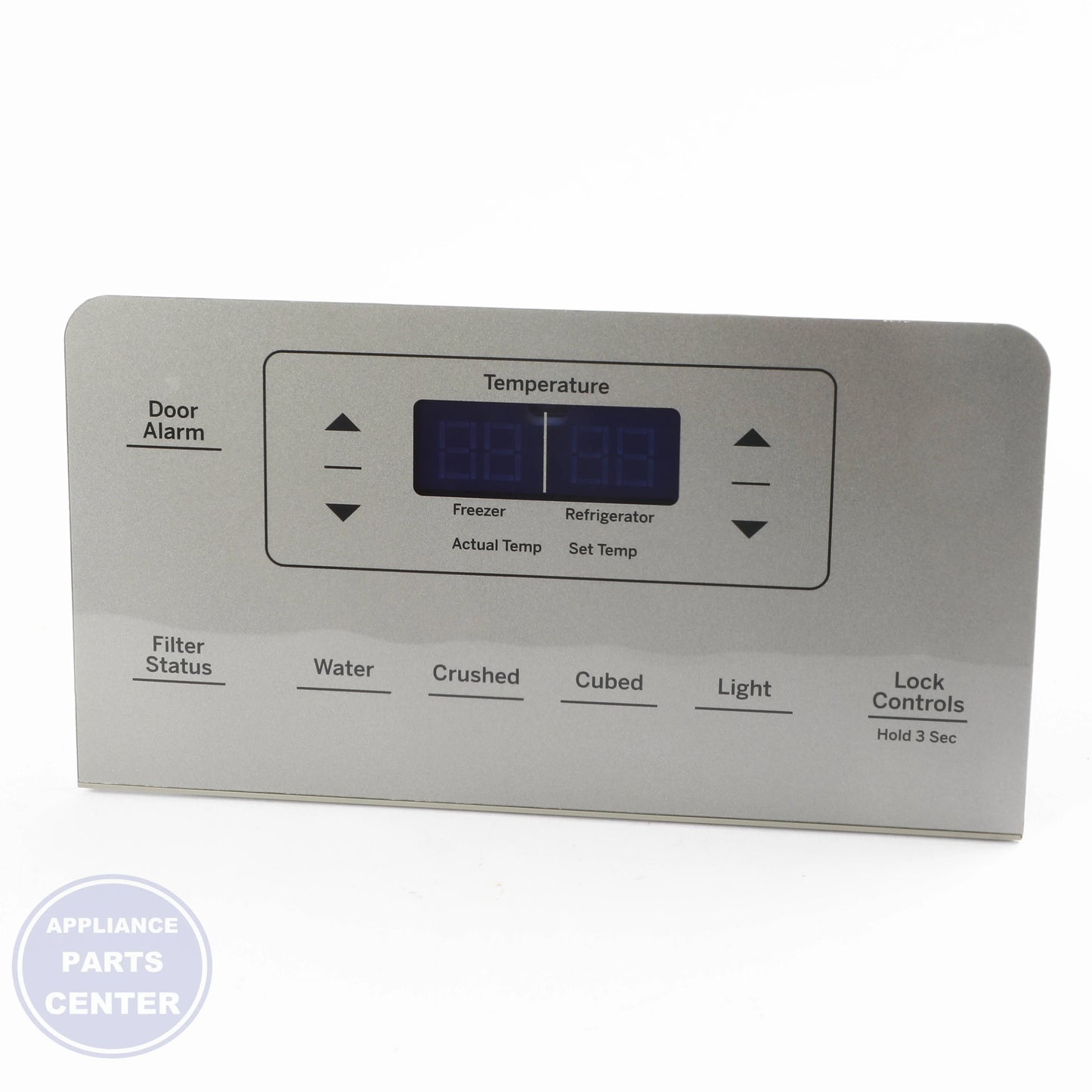 GEH GREY UI AND BOARD WR55X31006 - Detailed view of circuit board components