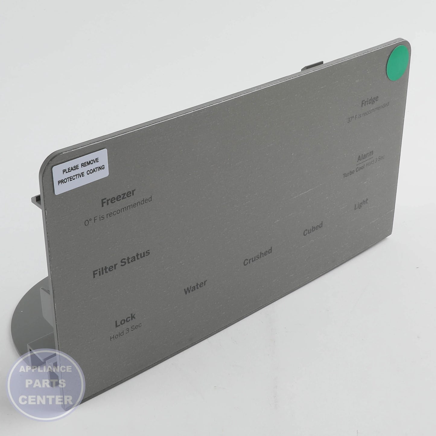 DISPLAY CONTROL STAINLESS STEEL WR55X35529 - Detailed view of temperature settings