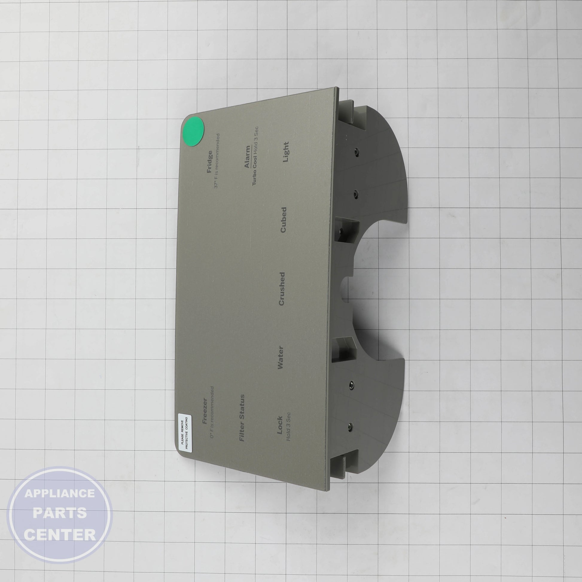 GEH DISPLAY CONTROL STAINLESS STEEL WR55X35529 - Installation in specific model showing mounting points