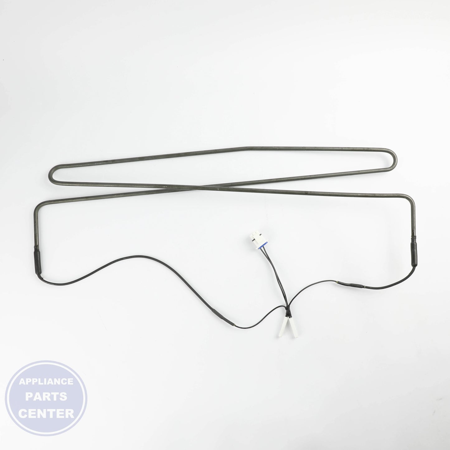 FREEZER HEATER AND HARNESS WR55X36087 - Side view with precise measurements