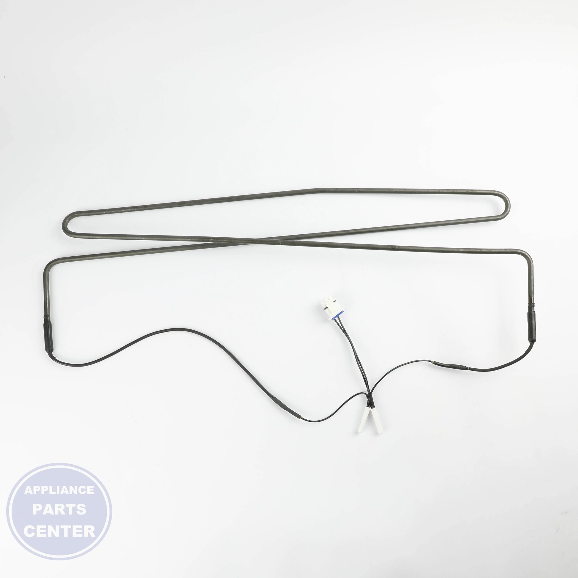 FREEZER HEATER AND HARNESS WR55X36087 - Side view with precise measurements