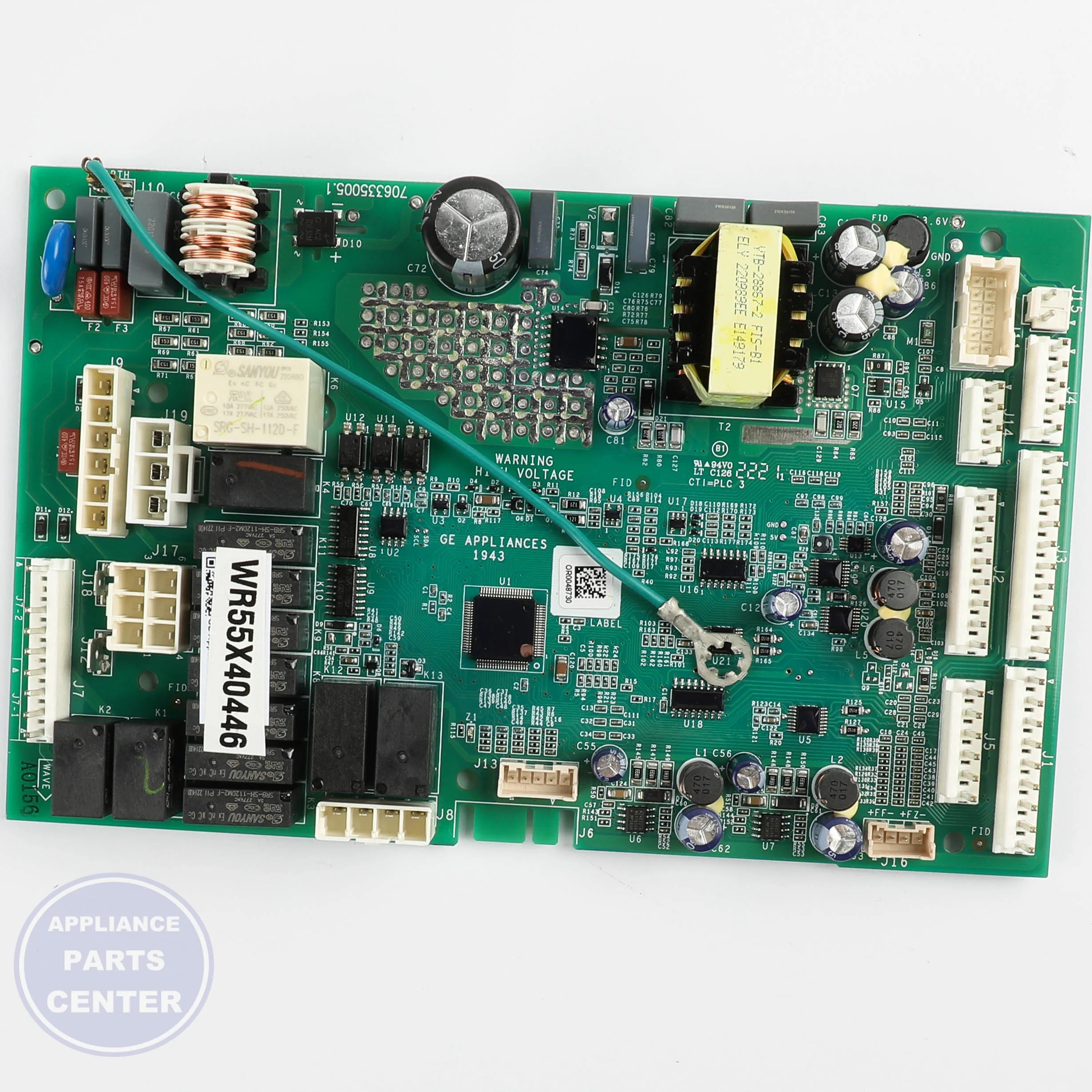 GEH BOARD T MAIN SXS VS WR55X40446 - Main view showing Circuit Board & Timer for GEH Refrigerator models