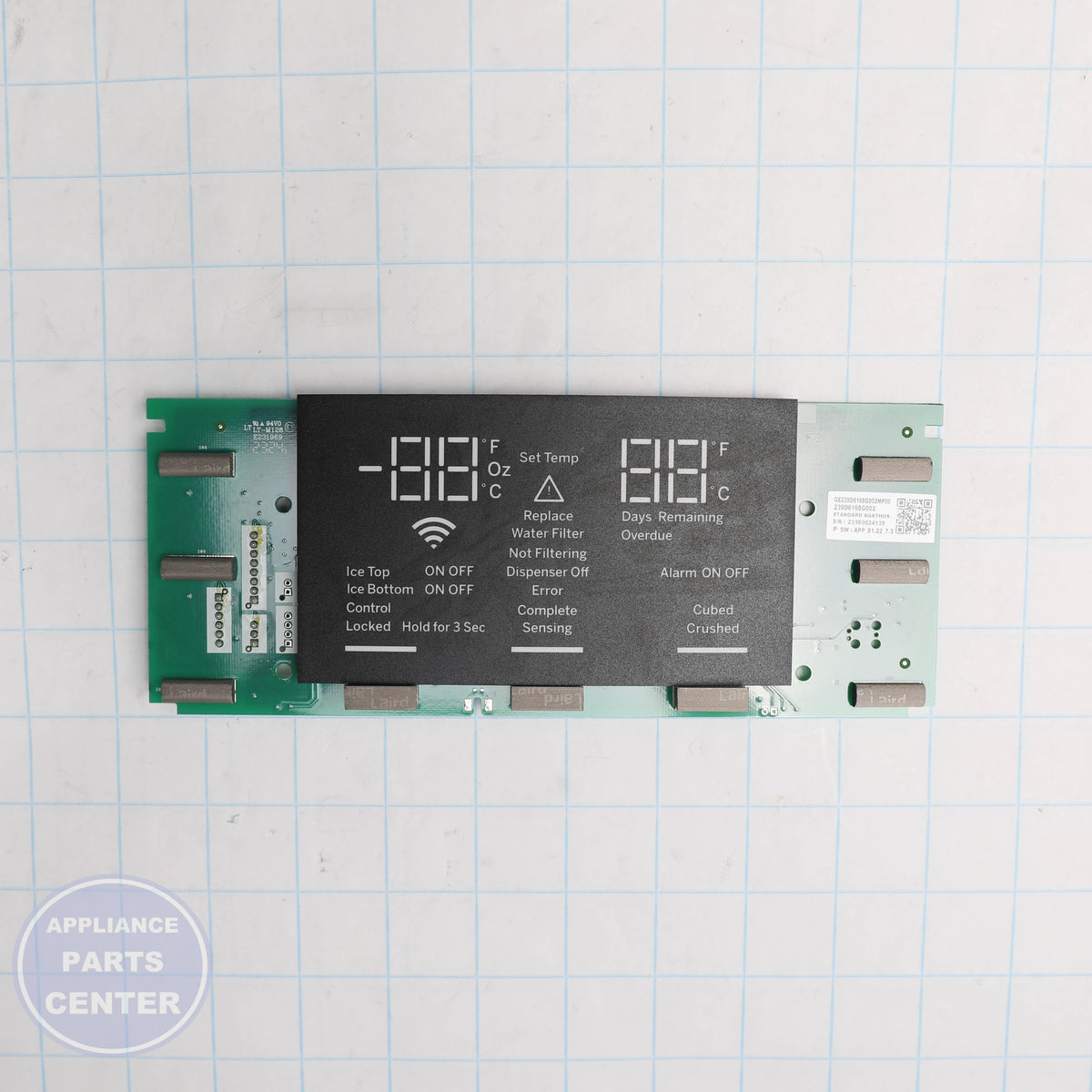 PCBA AGATHOS 2021 STD WR55X45225 - Side view with precise measurements