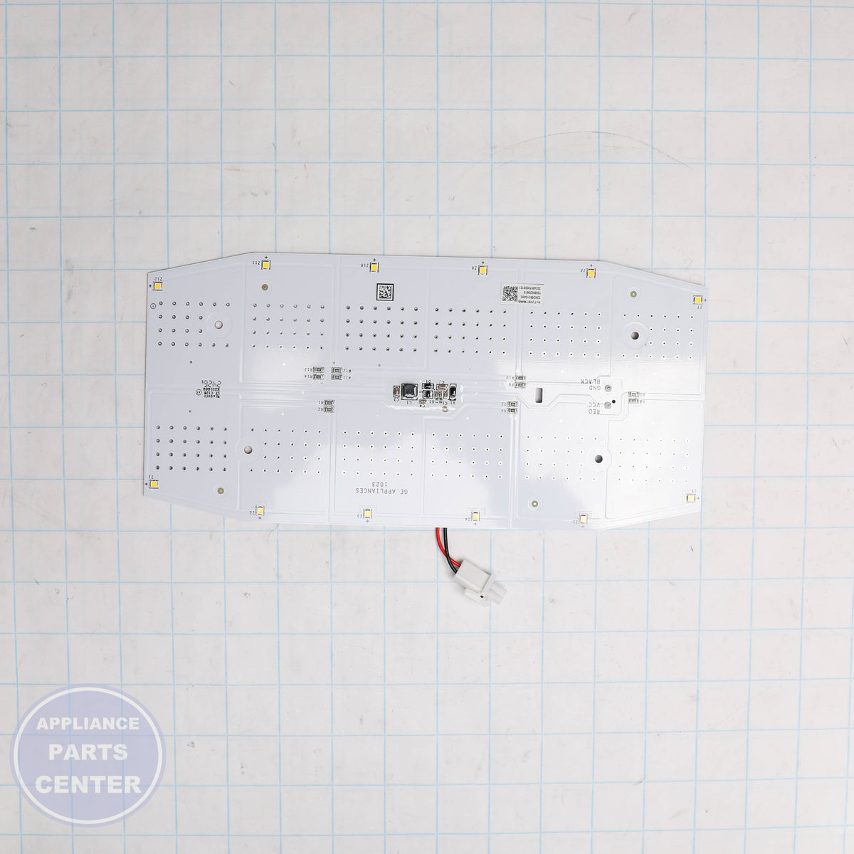 GEH TOP LED BOARD WR55X47615 - Installation in GEH model showcasing key mounting points