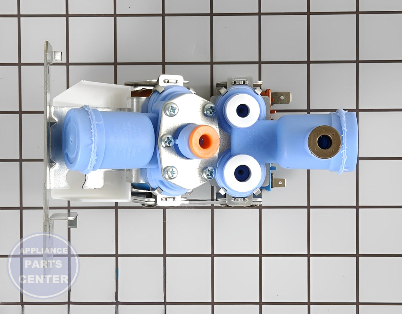 GE Refrigerator Water Inlet Valve WR57X10026 - Main view showing valve & float for specific models