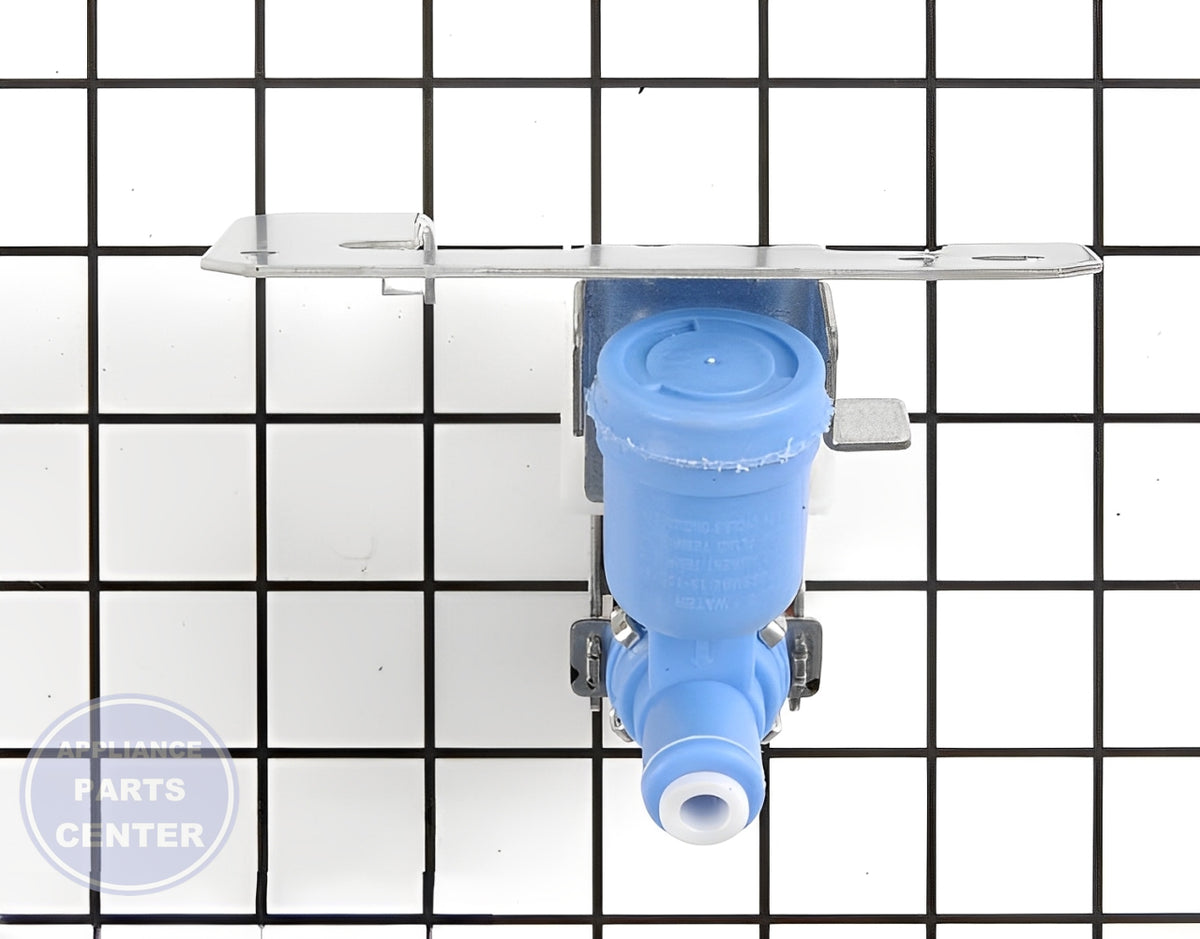 GE REFRIGERATOR WATER INLET FILL VALVE WR57X10033 - Detailed view of valve and float assembly technical details