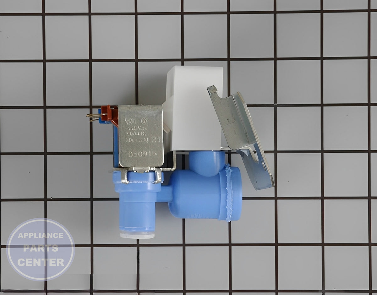 GE REFRIGERATOR WATER VALVE WR57X10050 - Main view showing water inlet for specific models