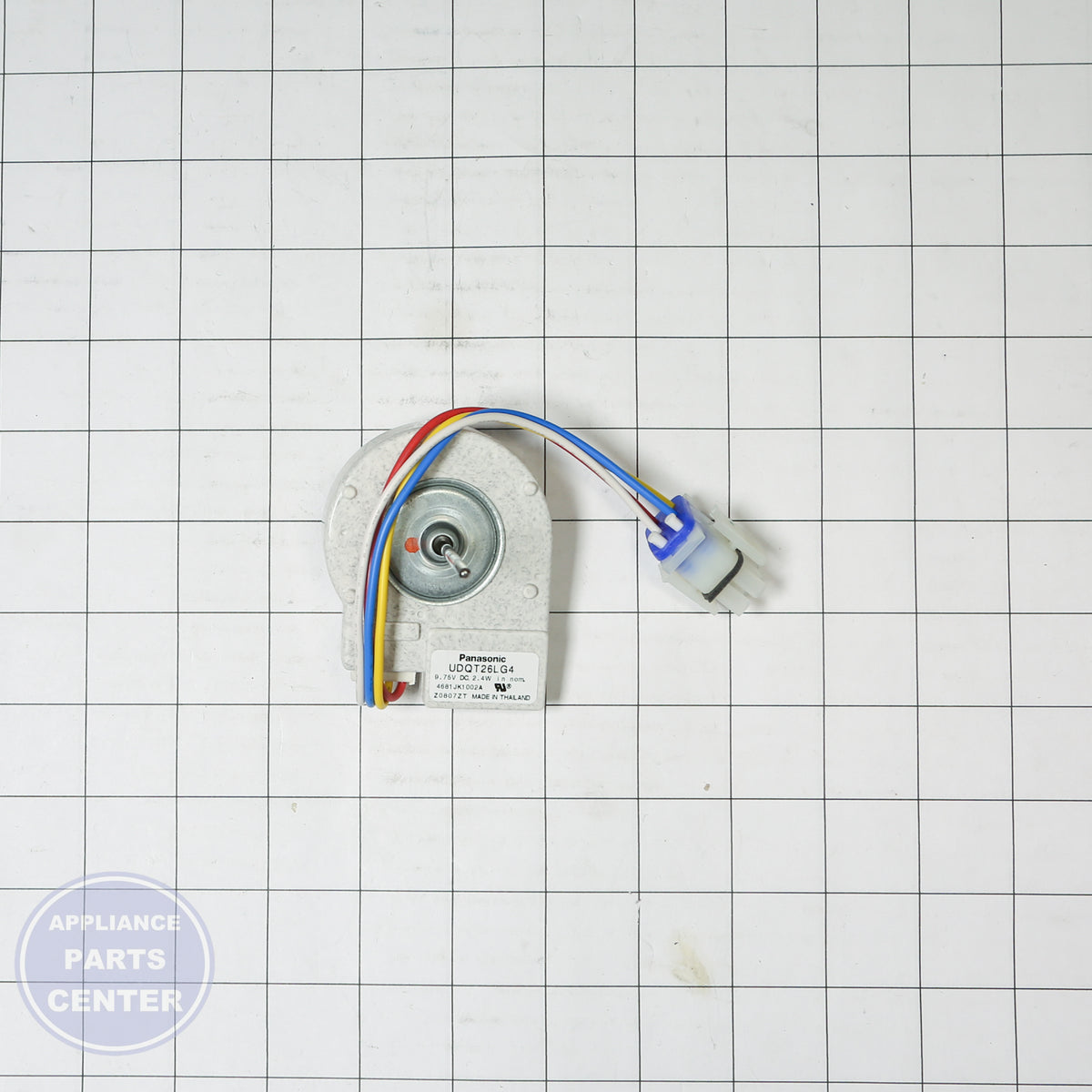 GEH MOTOR ASM REF FAN. WR60X10196 - Installation in specific model illustrating key mounting points