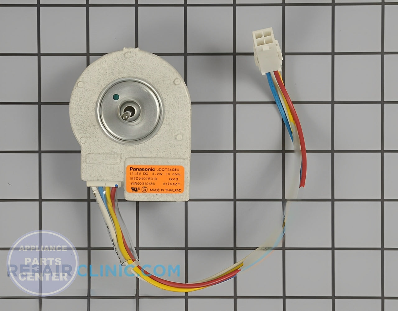 GE REFRIGERATOR DC CONDENSER FAN MOTOR WR60X10209 - Main view showing efficient cooling for GEN models