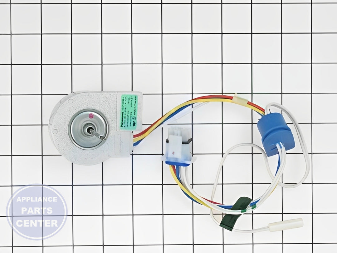 GE REFRIGERATOR EVAPORATOR FAN DC MOTOR WR60X10228 - Main view showing efficient cooling for specific models