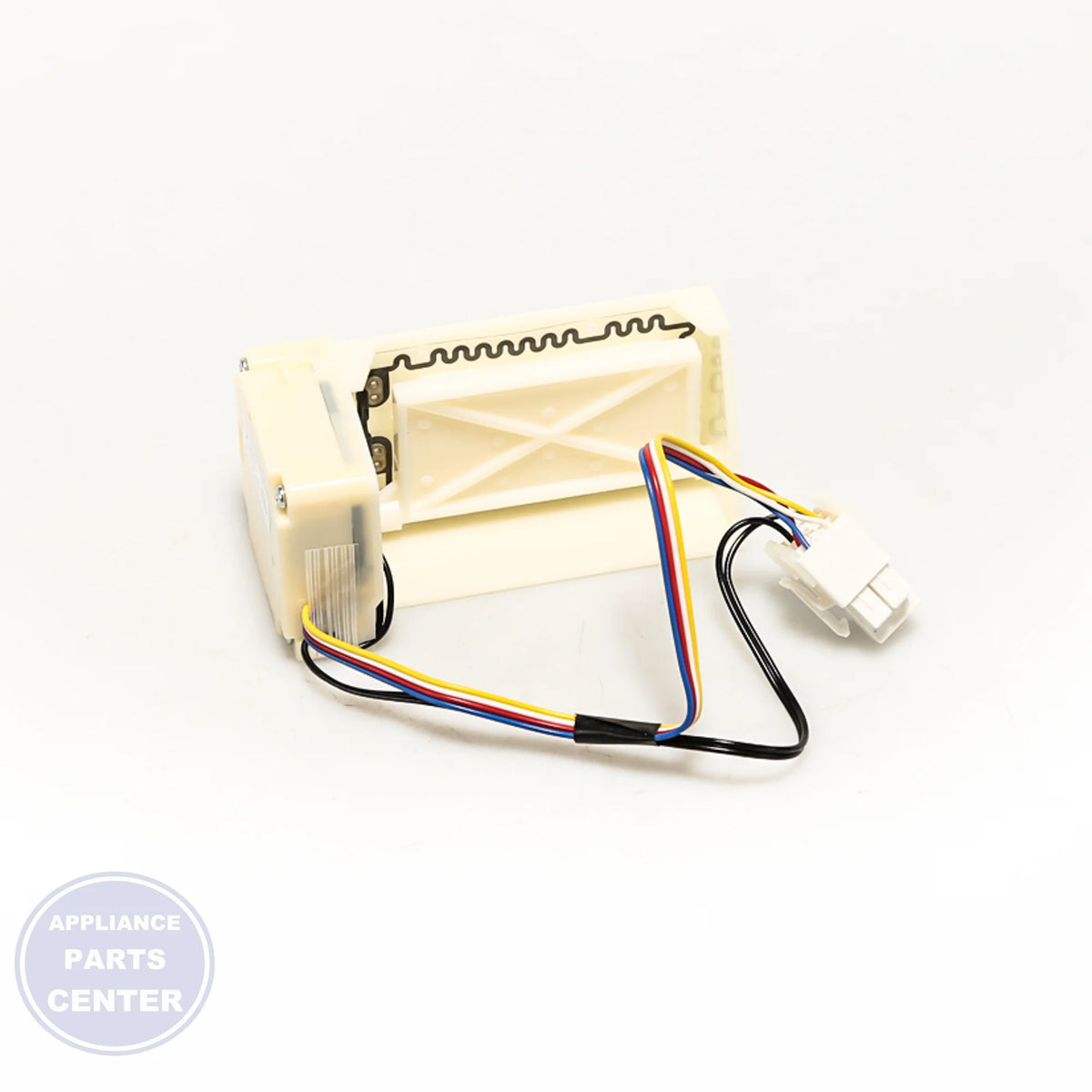 ASM DAMPER MOTOR. WR60X10253 - Side view with 0-4°F temperature range