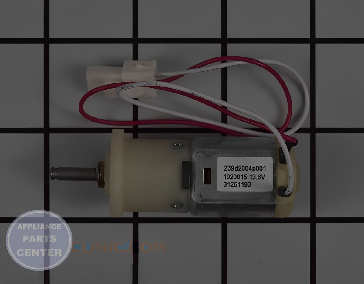 GE REFRIGERATOR DUCT DOOR MOTOR WR60X10344 - Main view showing dispenser functionality for various GE models