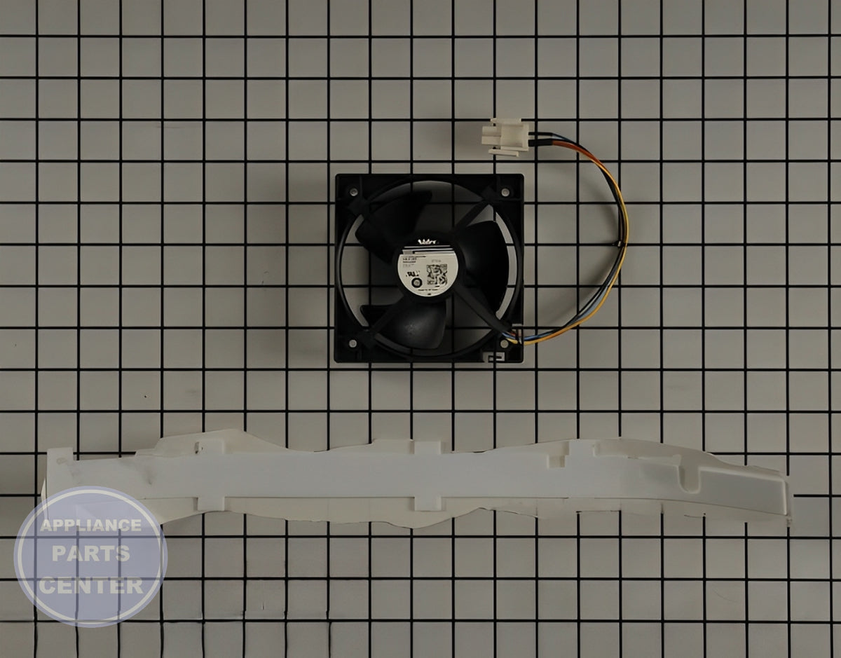 GE REFRIGERATOR FAN AND FELT ASSEMBLY WR60X10352 - Main view showing efficient cooling for GEN refrigerator models