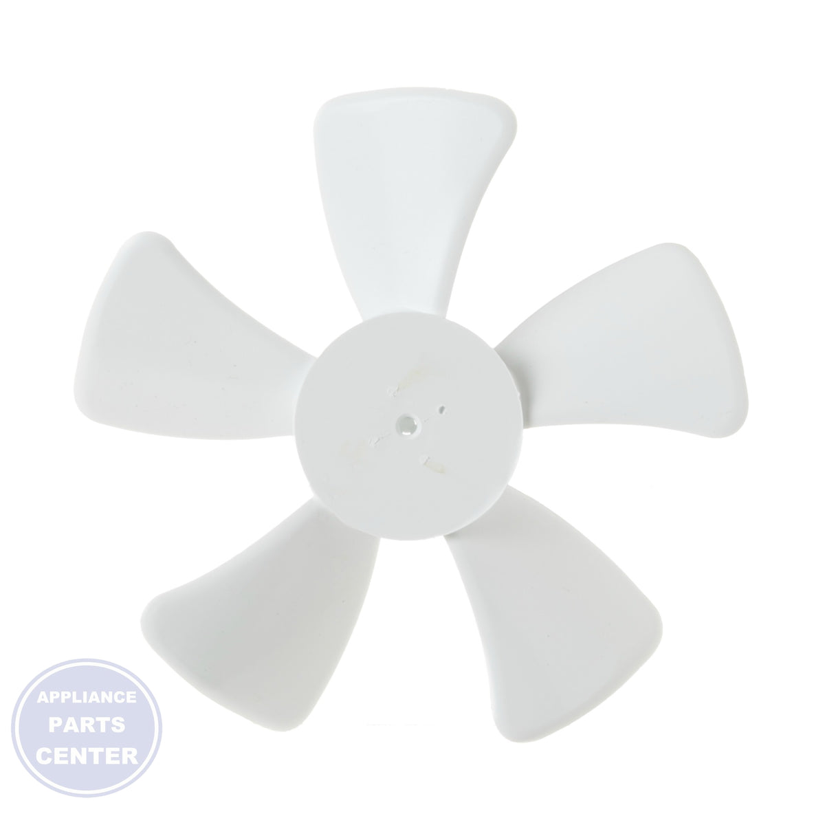 REFRIGERATOR PLASTIC FAN BLADE WR60X114 - Side view with durable specs