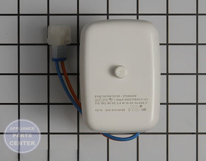 GE REFRIGERATOR EVAPORATOR FAN MOTOR WR60X26085 - Side view with durable specifications