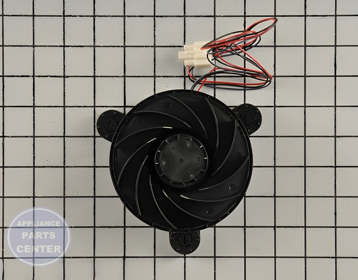 GEH EVAPORATOR FAN DC12V WR60X28408 - Main view showing airflow efficiency for GEH Refrigerator models
