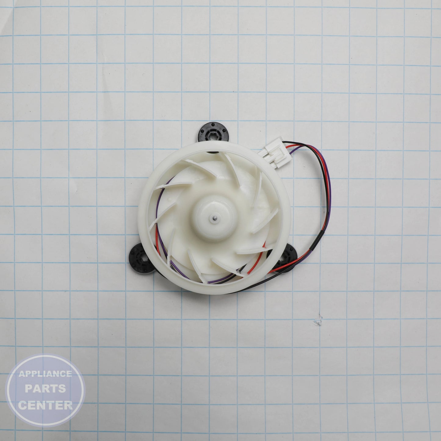 GEH REFRIGERATOR FAN WR60X28538 - Installation in specific model showing key mounting points