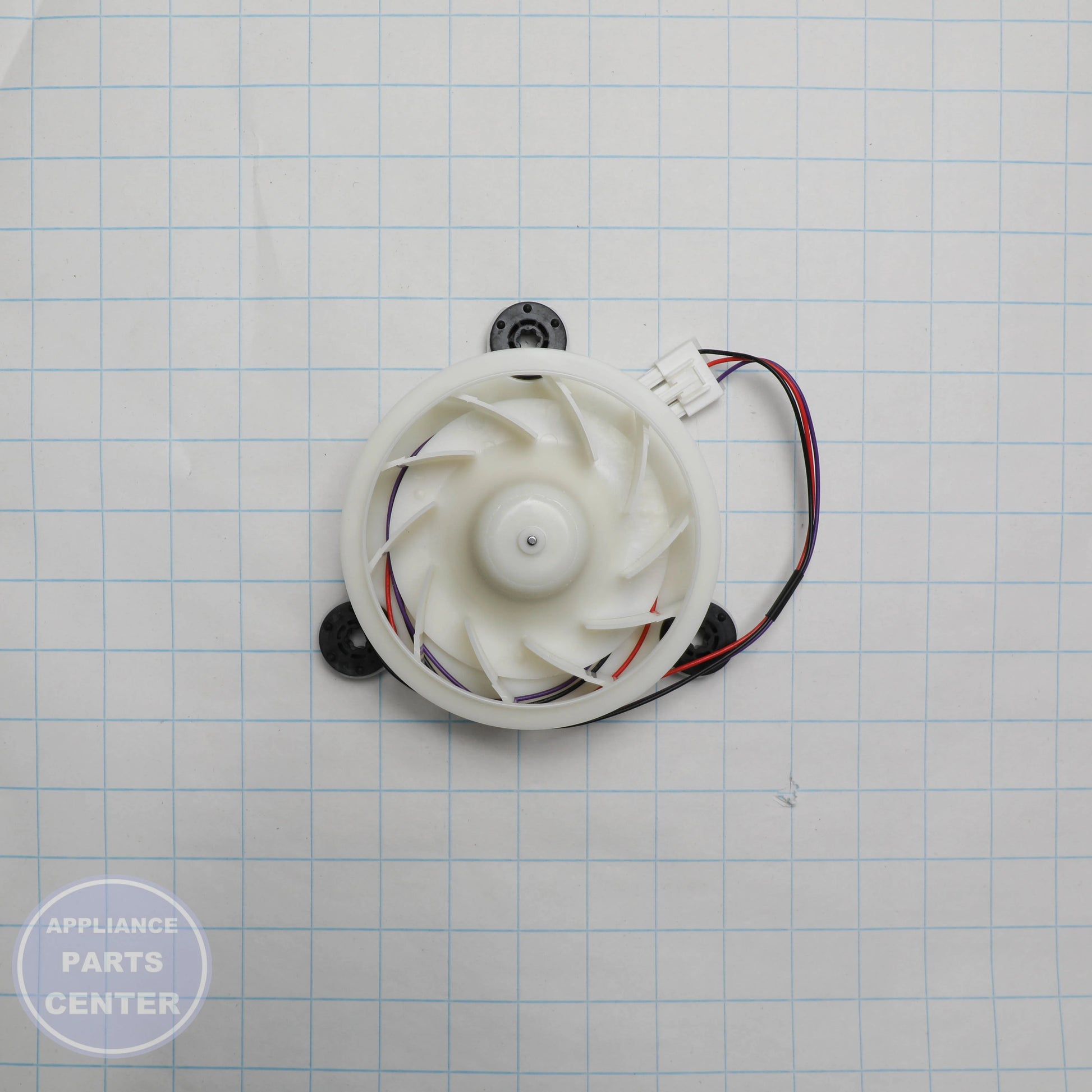 GEH REFRIGERATOR FAN WR60X28538 - Installation in specific model showing key mounting points