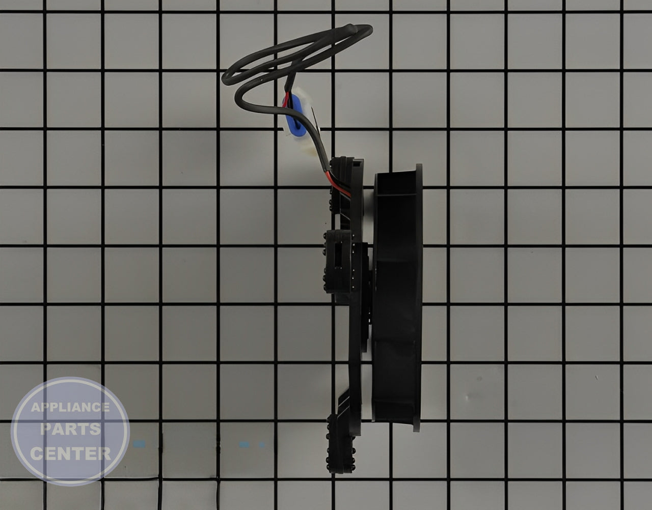 GE REFRIGERATOR EVAPORATOR FAN MOTOR WR60X35365 - Installation in specific model showing key mounting points