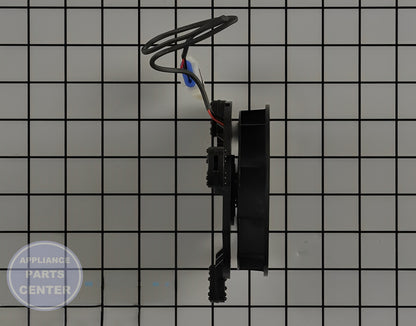 GE REFRIGERATOR EVAPORATOR FAN MOTOR WR60X35365 - Installation in specific model showing key mounting points