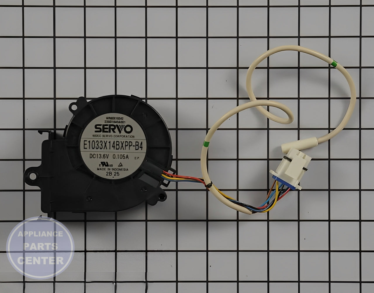 GE ICEMAKER FAN WITH THERMISTOR WR60X36825 - Main view showing efficient cooling for GEN Refrigerator models