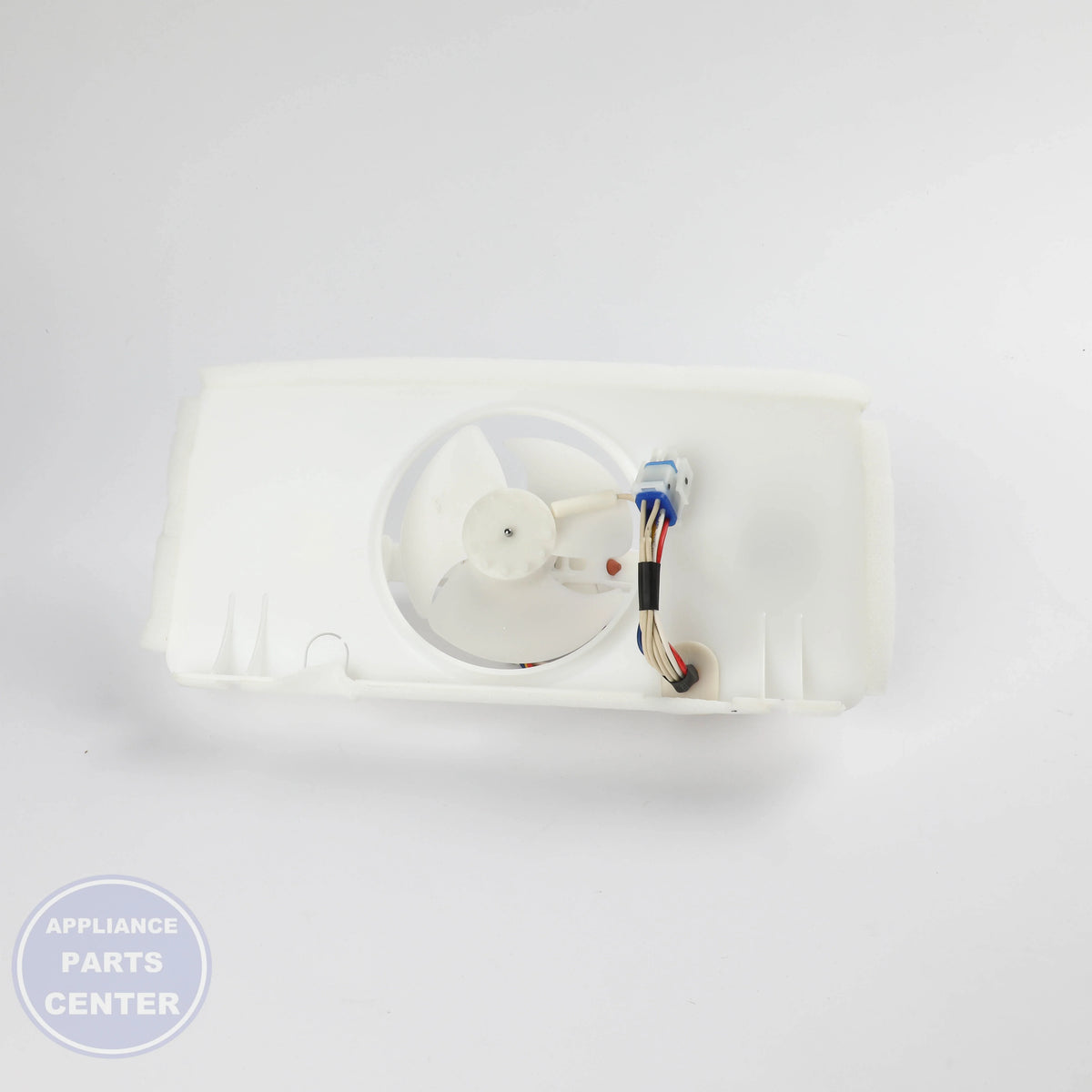 ORIFICE & FAN MOTOR WR60X40774 - Side view with precise technical specifications