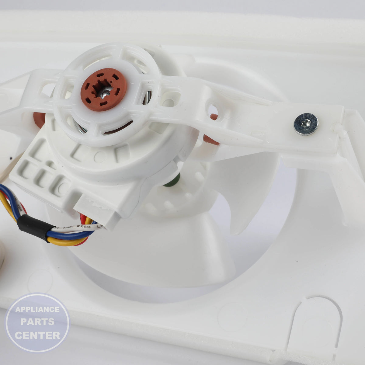 GEH ORIFICE & FAN MOTOR WR60X40774 - Installation in GEH Refrigerator showing key mounting points