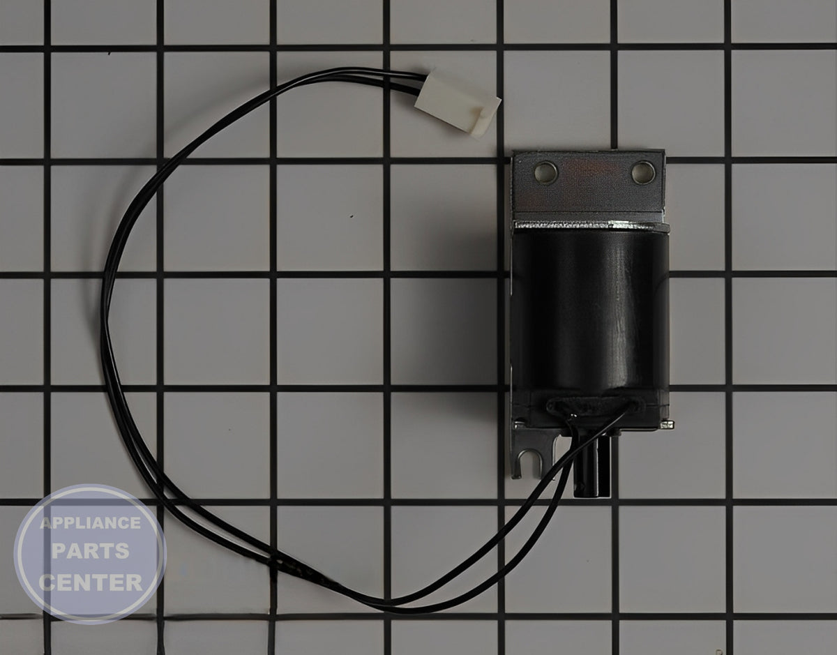 GE Refrigerator Dispenser Door Solenoid Assembly WR62X10055 - Main view showing sturdy construction for GE models