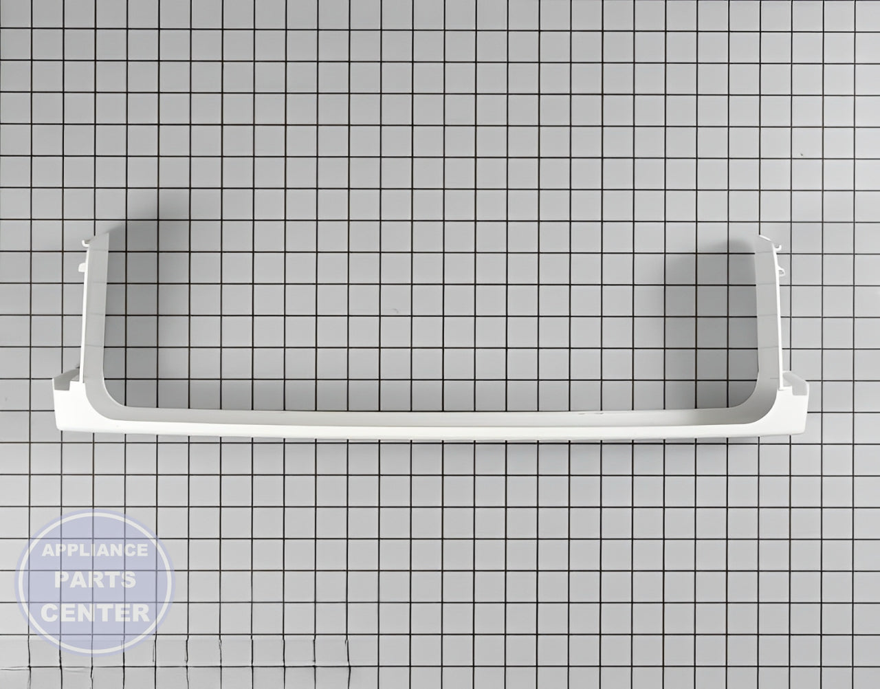 GE REFRIGERATOR SHELF FRONT WR71X10683 - Main view showing sturdy construction for various GE models