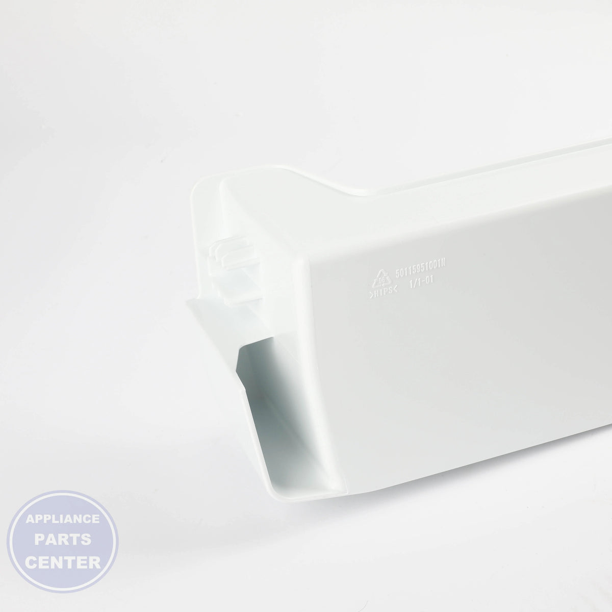 SHELF FIXED FF WR71X22755 - Side view with precise measurements and specs