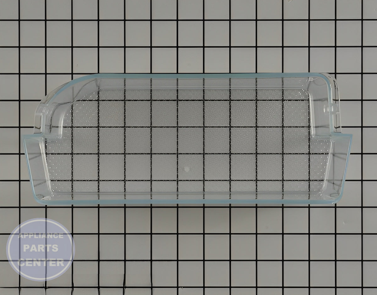 GE Haier Door Shelf Bin WR71X28444 - Main view showing organized storage for specific models