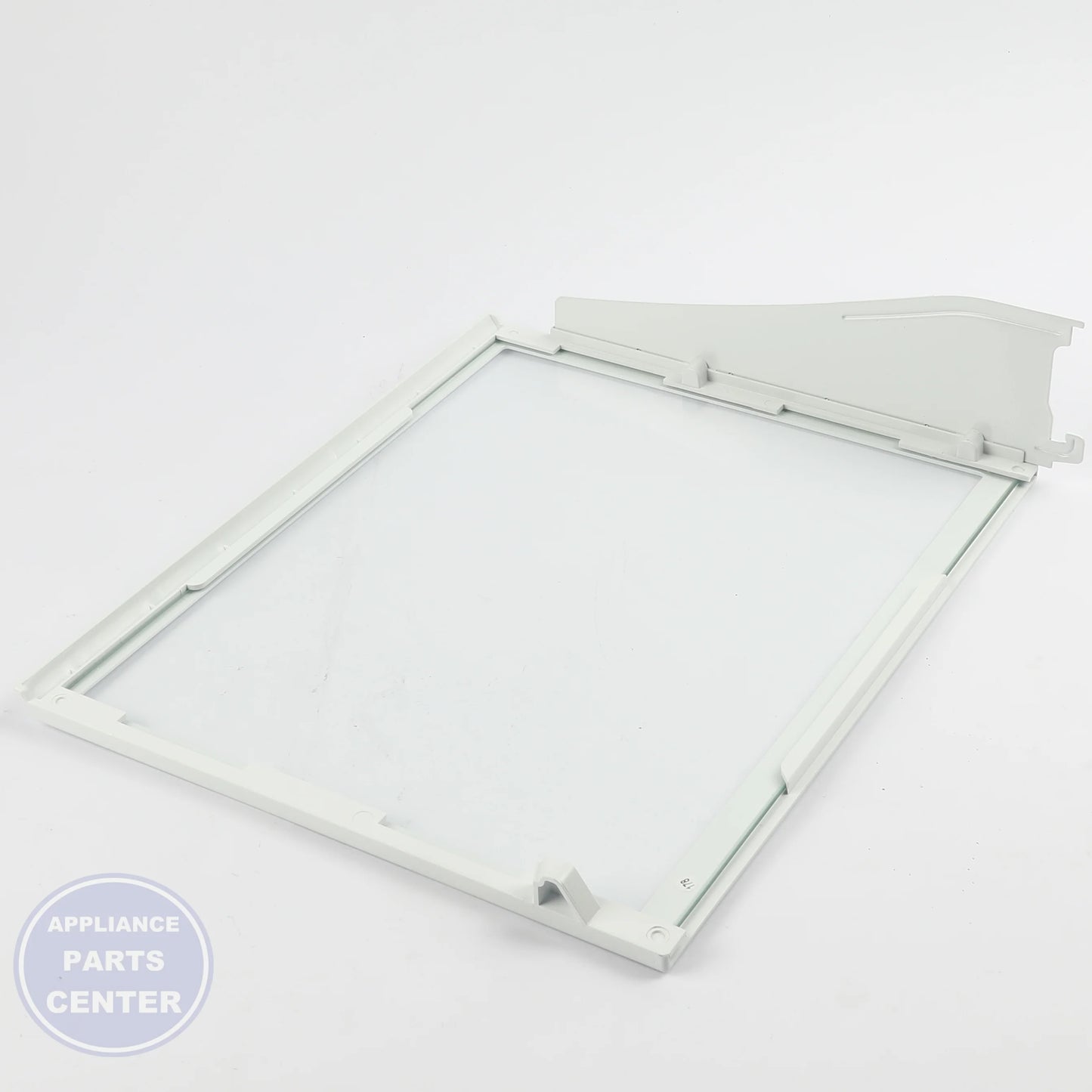 SHELF LEFT WR71X29580 - Detailed view of dimensions and specifications