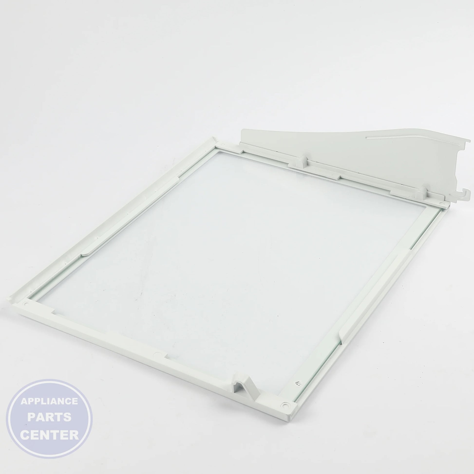 SHELF LEFT WR71X29580 - Detailed view of dimensions and specifications