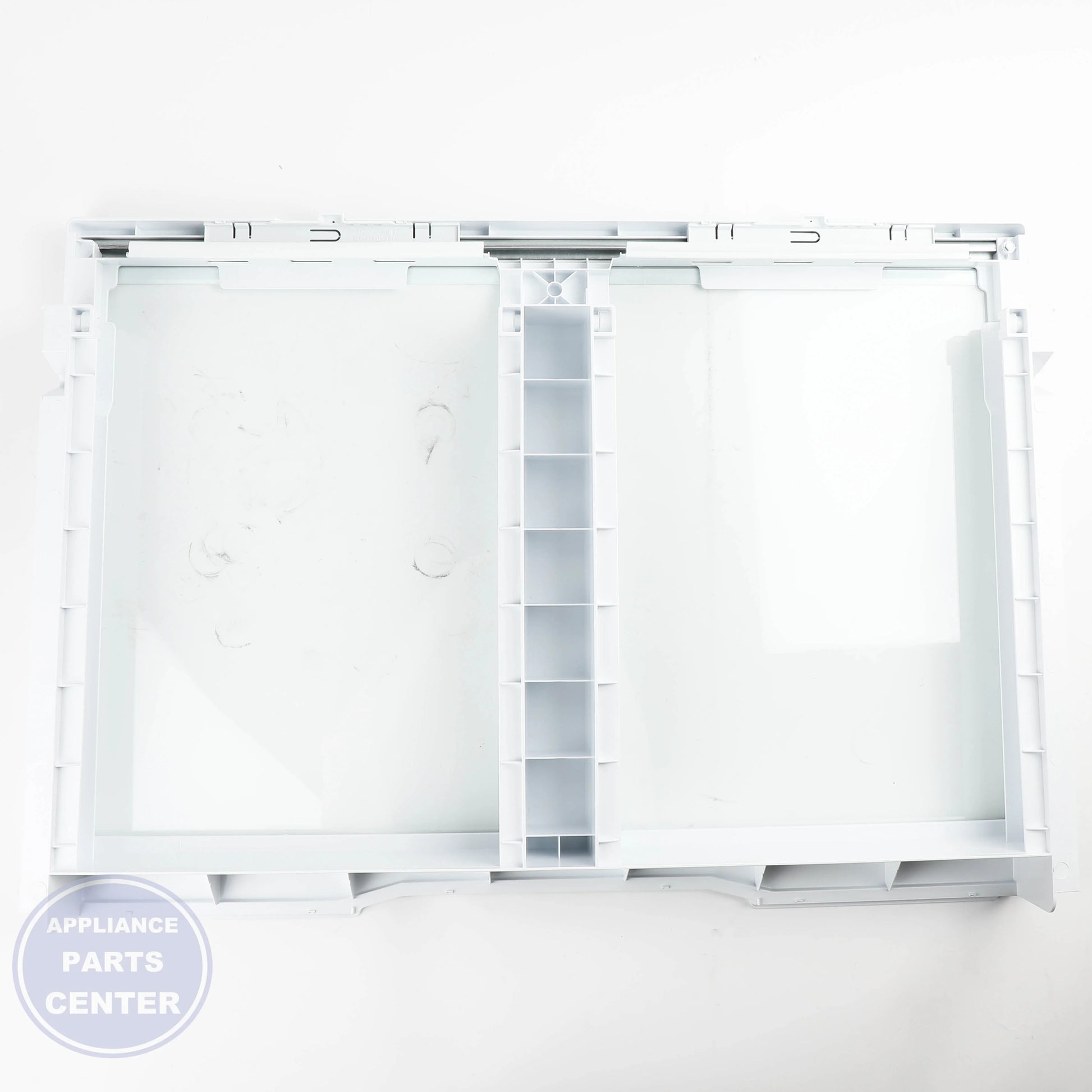GEH VEGETABLE DRAWER COVER WITH GLASS WR71X42025 - Installation in specific model showing easy mounting points