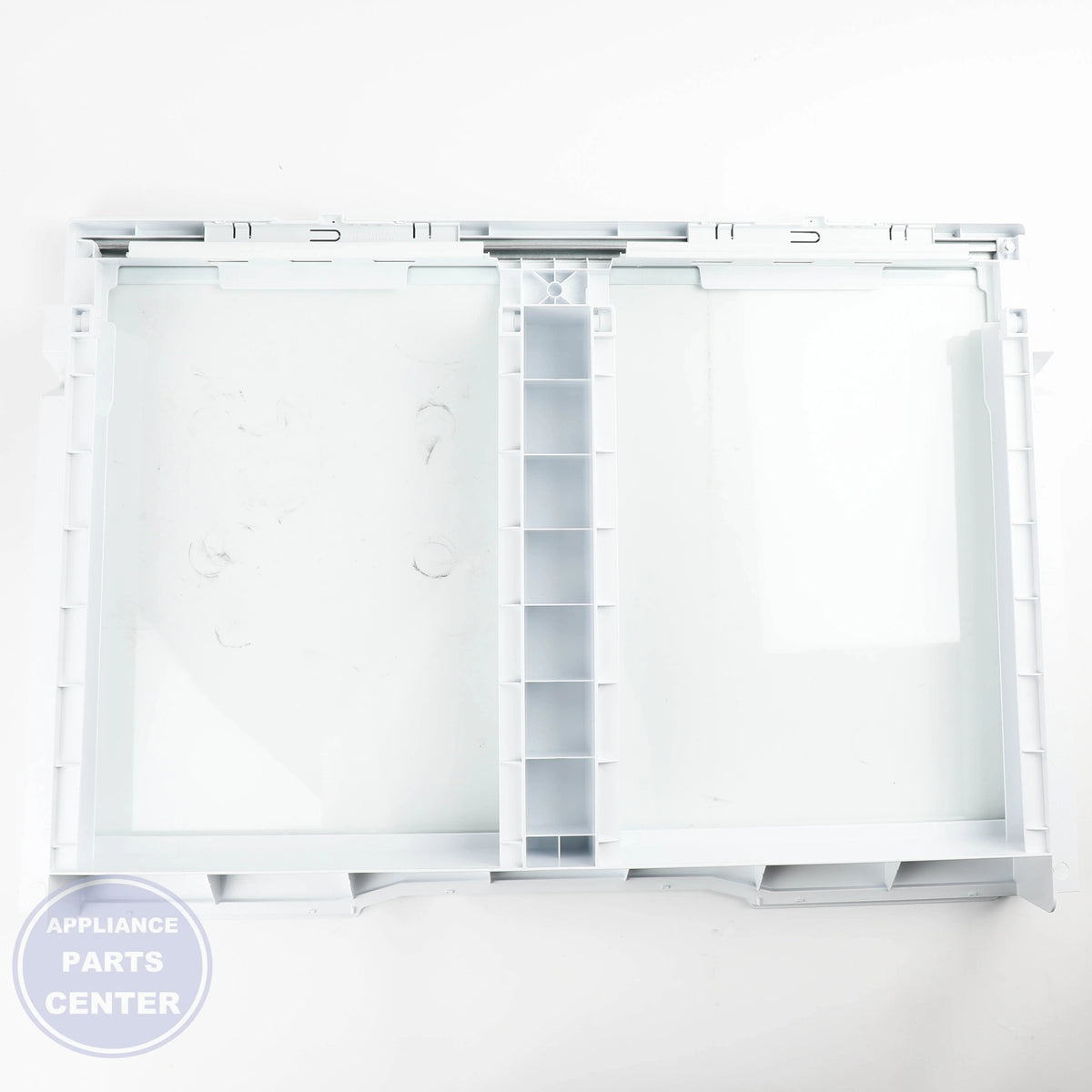 GEH VEGETABLE DRAWER COVER WITH GLASS WR71X42025 - Installation in specific model showing easy mounting points