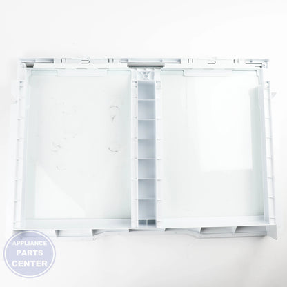 GEH VEGETABLE DRAWER COVER WITH GLASS WR71X42025 - Installation in specific model showing easy mounting points
