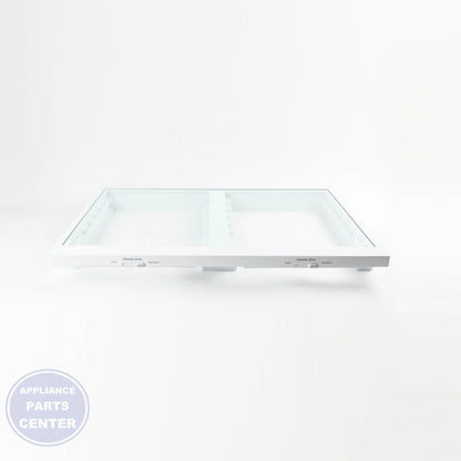 GEH VEGETABLE DRAWER COVER WITH GLASS WR71X42025 - Installation in specific model showing easy mounting points