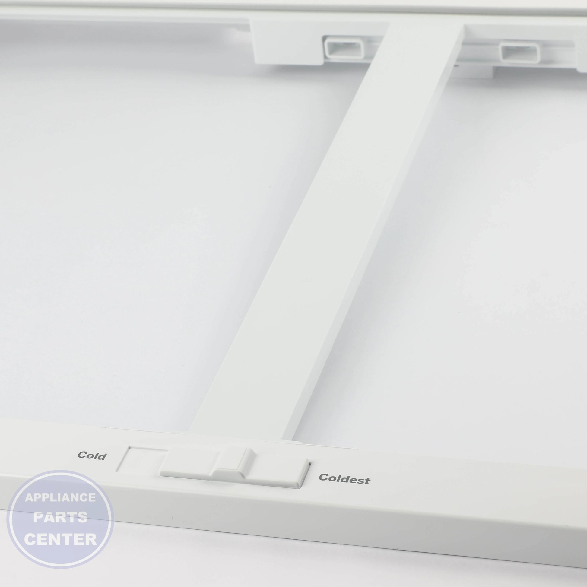 FULL-WIDTH DRAWER COVER WITH GLASS WR71X42026 - Detailed view of glass front design