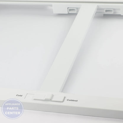 FULL-WIDTH DRAWER COVER WITH GLASS WR71X42026 - Detailed view of glass front design