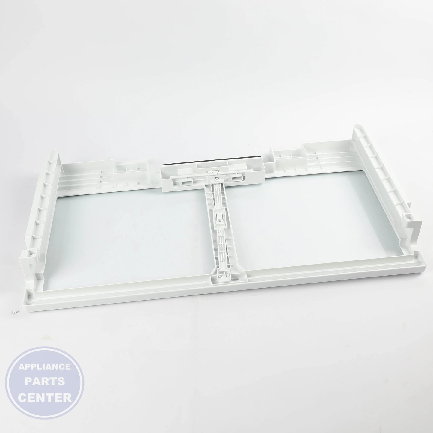 GEH FULL-WIDTH DRAWER COVER WITH GLASS WR71X42037 - Main view showing sleek design for GEH models