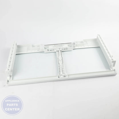 GEH FULL-WIDTH DRAWER COVER WITH GLASS WR71X42037 - Main view showing sleek design for GEH models